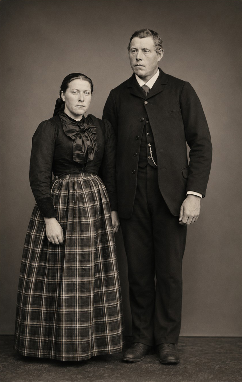 Brúðkaupsmynd af Helgu Sigríði og Pálma 1899 Brúðkaupsmynd af Helgu Sigríði og Pálma 1899