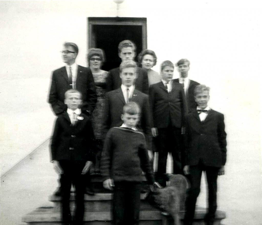 Á tröppunum um 1965